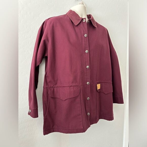 VTG Powder River Outfitters Panhandle Slim Chore Jacket Mens L Maroon Western‎ - Picture 3 of 10
